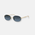 Ray-Ban RB3767 001/4C Argento lucido con lenti grigio scuro