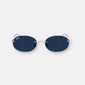 Ray-Ban RB3767 003/MF occhiali da sole argento con lenti grigio scuro