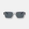 Prada PR 02ZS crystal grey sunglasses with crystal lenses