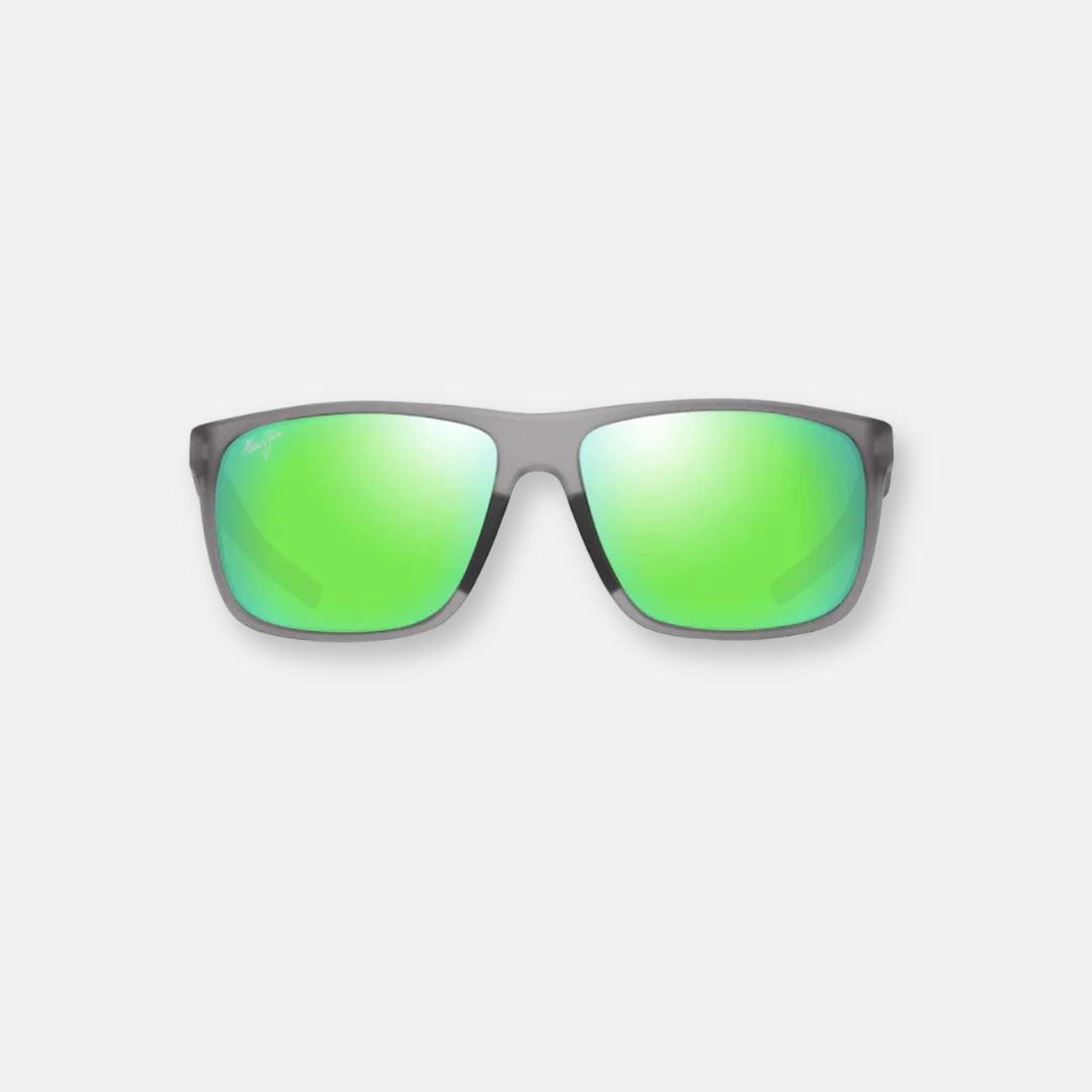 Maui Jim Lehopulu occhiali da sole grigio trasparente opaco lenti MAUIGreen®
