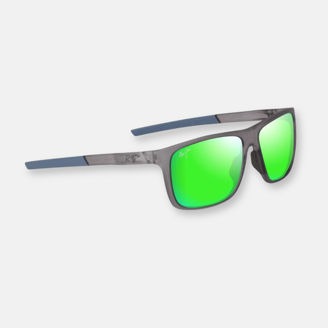 Maui Jim Lehopulu occhiali da sole grigio trasparente opaco lenti MAUIGreen®