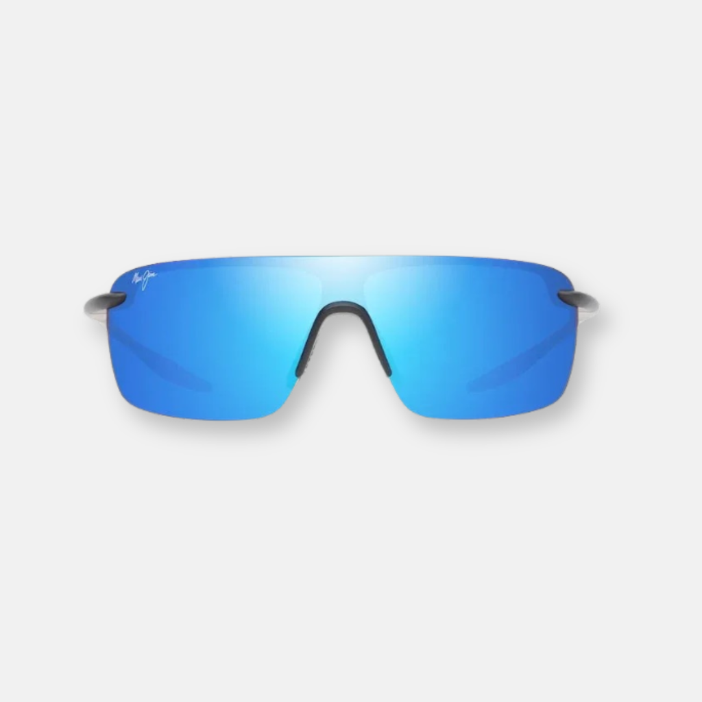 Maui Jim Palulu occhiali da sole nero opaco lenti Blue Hawaii