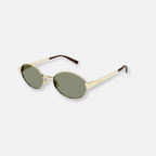 Saint Laurent SL 692 003 Oro con Lenti Verdi | Occhiali da Sole in Metallo