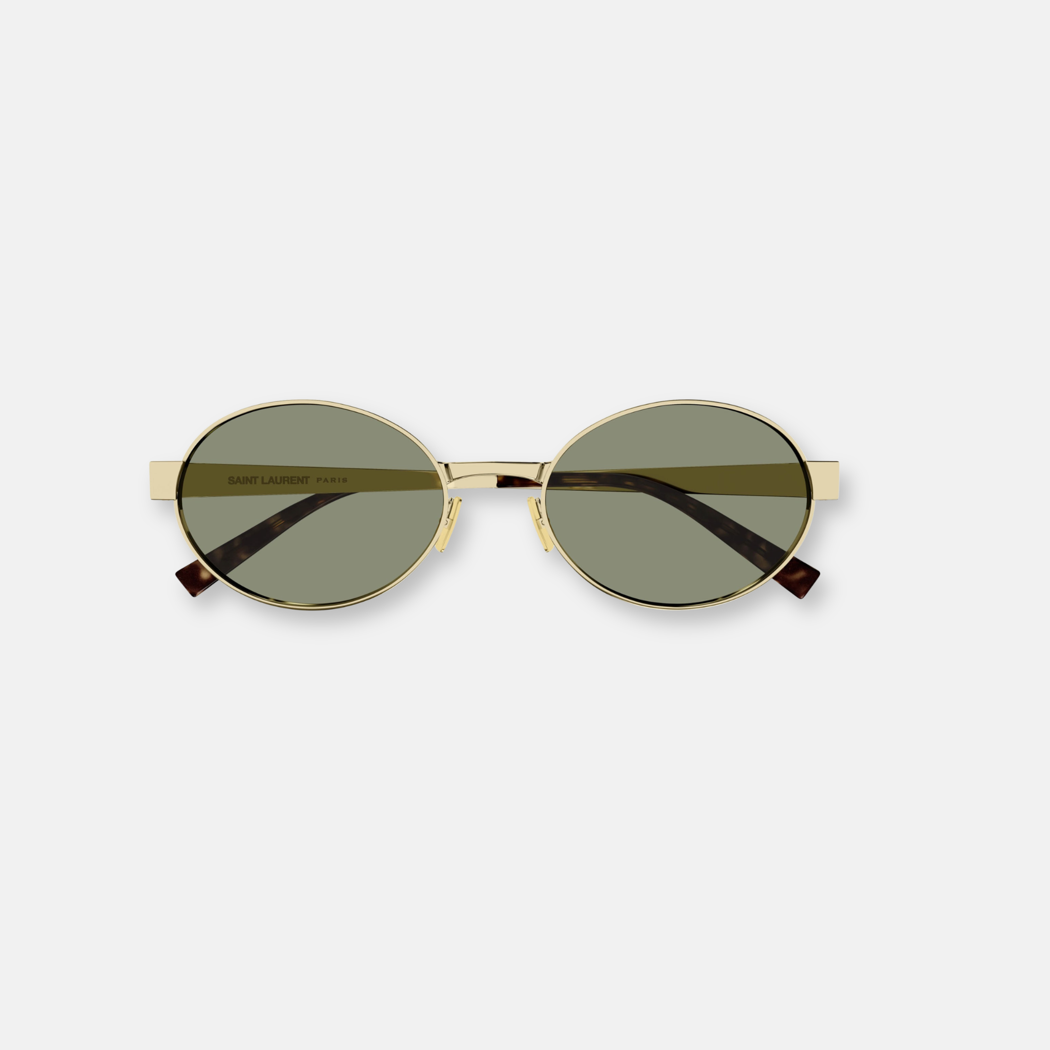 Saint Laurent SL 692 003 Oro con Lenti Verdi | Occhiali da Sole in Metallo