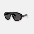 Prada C05S Nero con Lenti Ardesia | Occhiali da Sole Oversize in Acetato