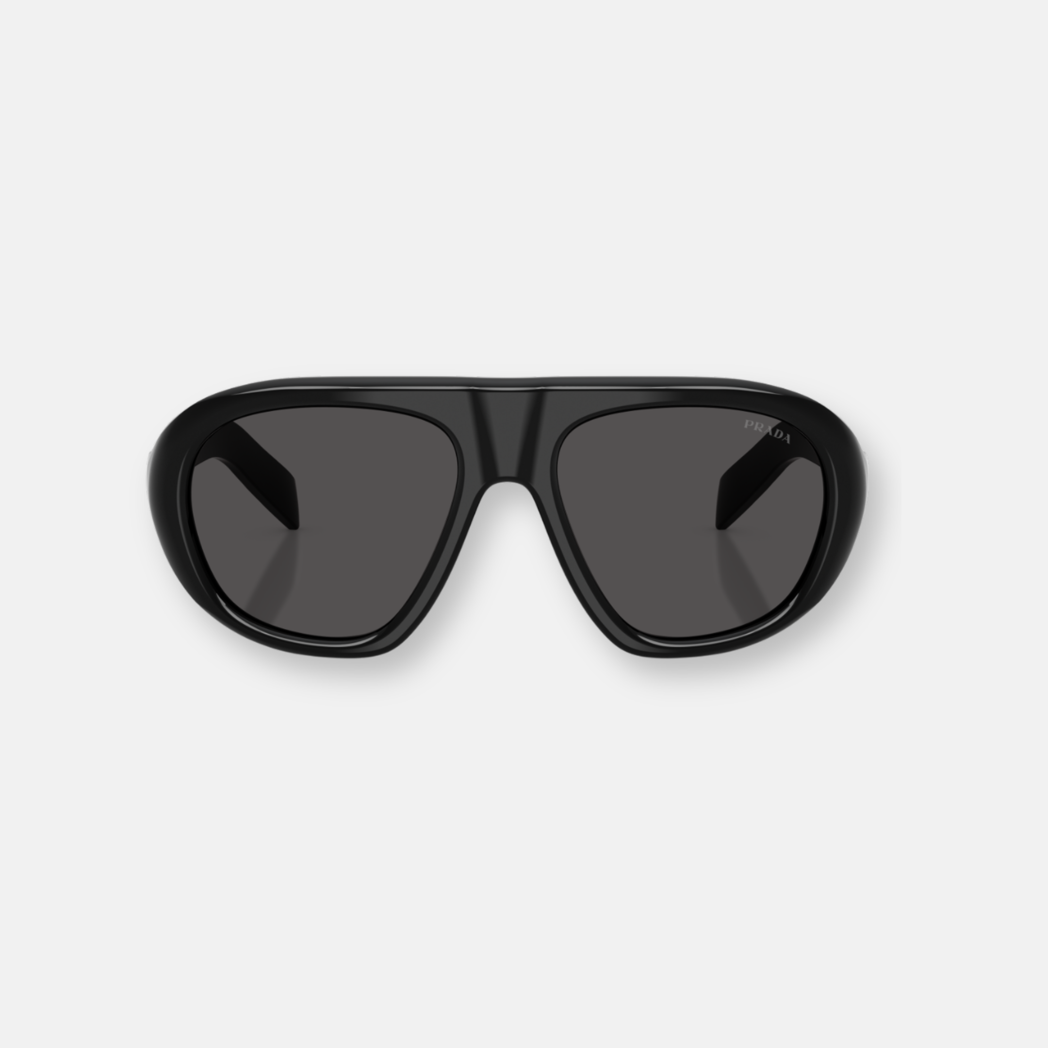 Prada C05S Nero con Lenti Ardesia | Occhiali da Sole Oversize in Acetato