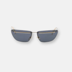 Prada C52S Oro Pallido con Lenti Integrate | Occhiali da Sole in Metallo