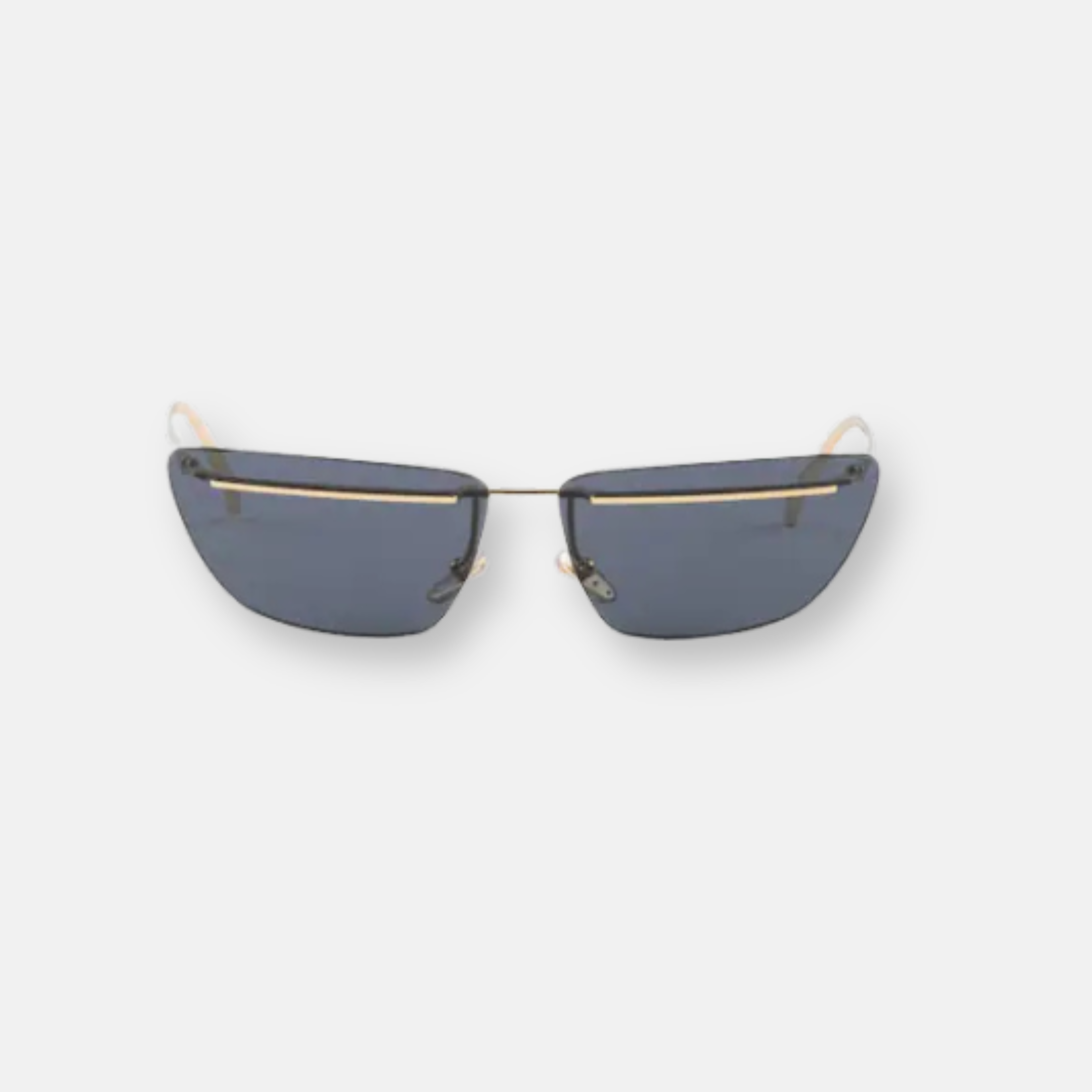 Prada C52S Oro Pallido con Lenti Integrate | Occhiali da Sole in Metallo