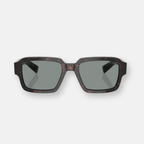 Prada PR 02ZS 17N20N occhiali da sole Root Tortoise con lenti blu