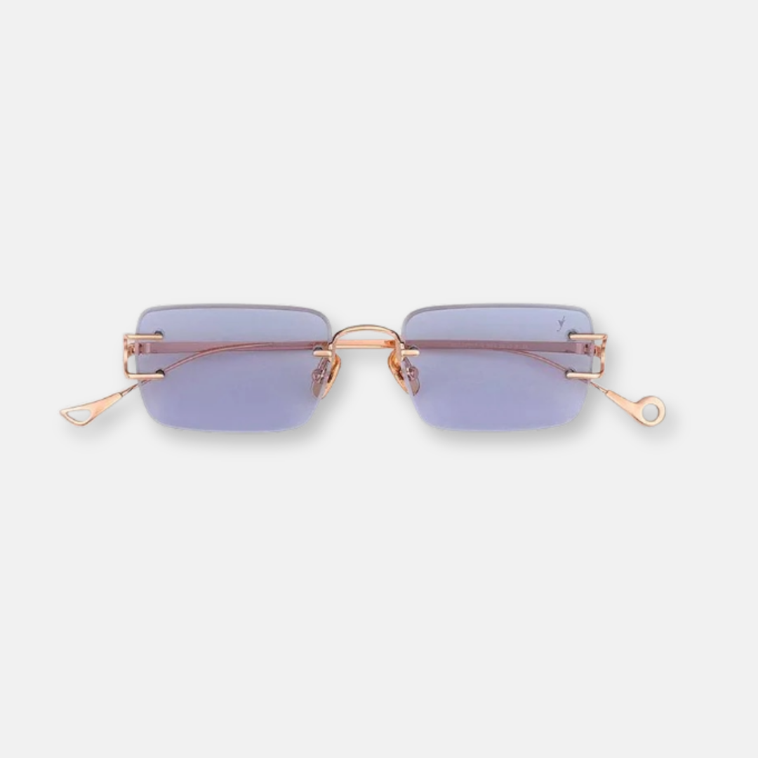 Eyepetizer Tank occhiali da sole oro rosa lenti viola