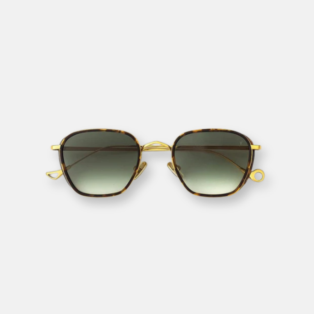 Eyepetizer Honoré occhiali da sole oro avana lenti verde sfumato