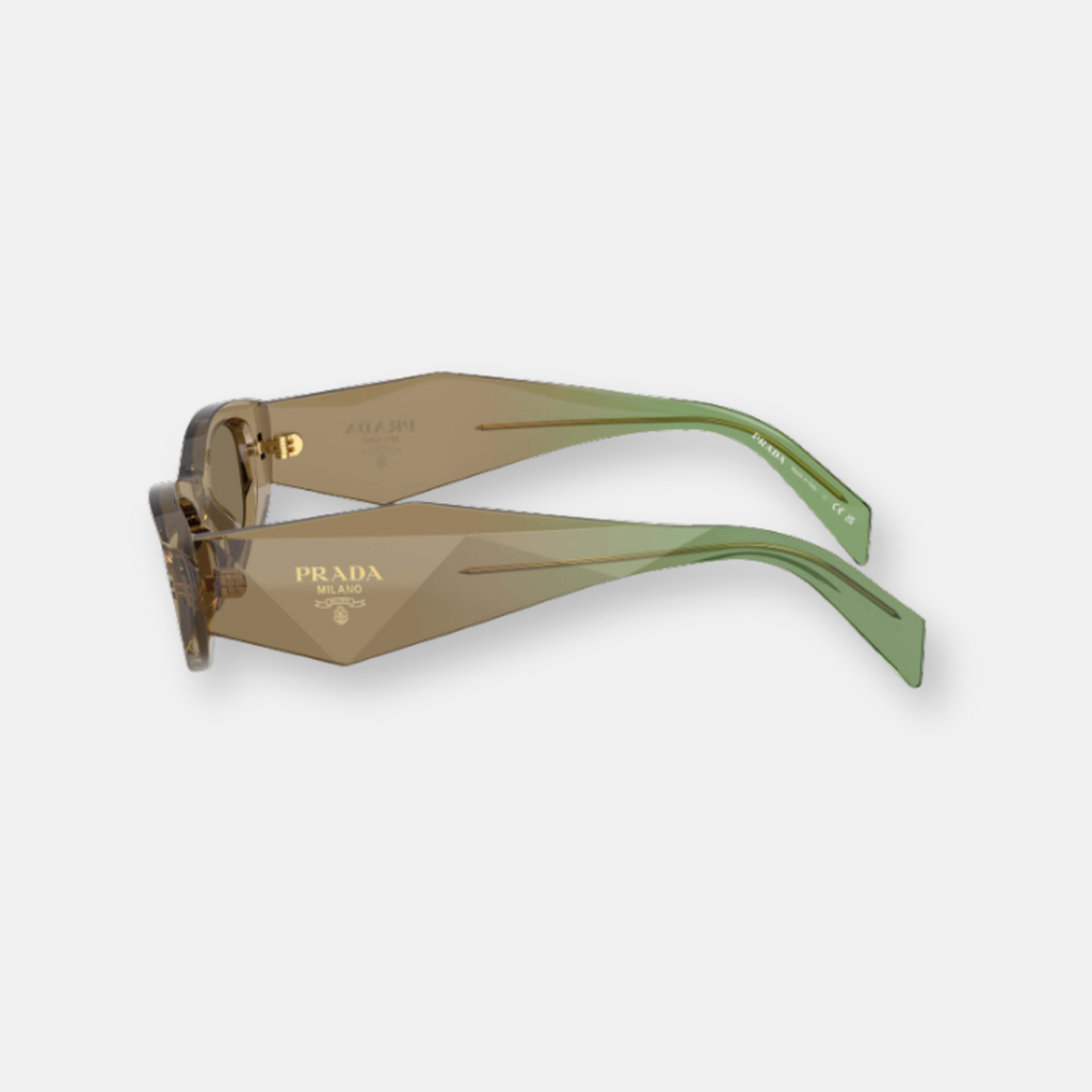 Prada PR B16S Symbole occhiali da sole terra lenti marroni chiare