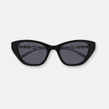 Gucci GG1968S occhiali da sole donna cat-eye nero aste argento con cristalli