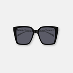 Gucci GG1967S occhiali da sole donna quadrati aste argento con cristalli