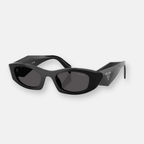Prada PR B16S Symbole occhiali da sole nero lenti grigie scure