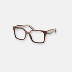 Prada PR B03V 07R1O1 Occhiale da Vista in Acetato Caramello Avana