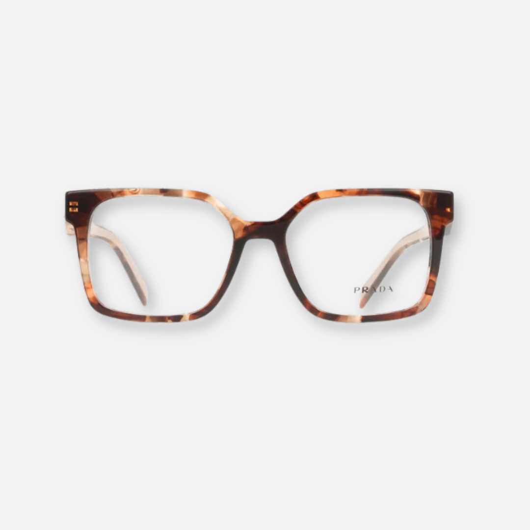 Prada PR B03V 07R1O1 Caramel Havana Acetate Eyeglasses