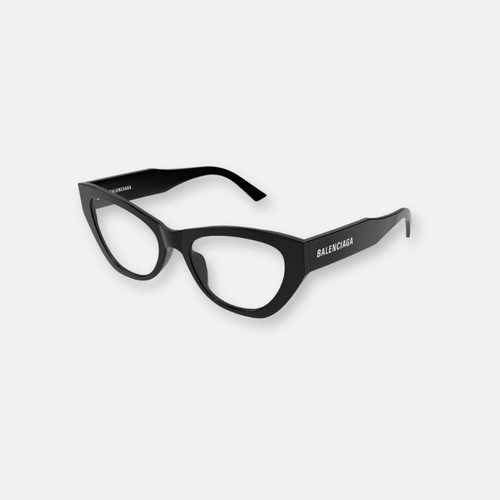 Balenciaga BB0449O 006 black eyeglasses with logo