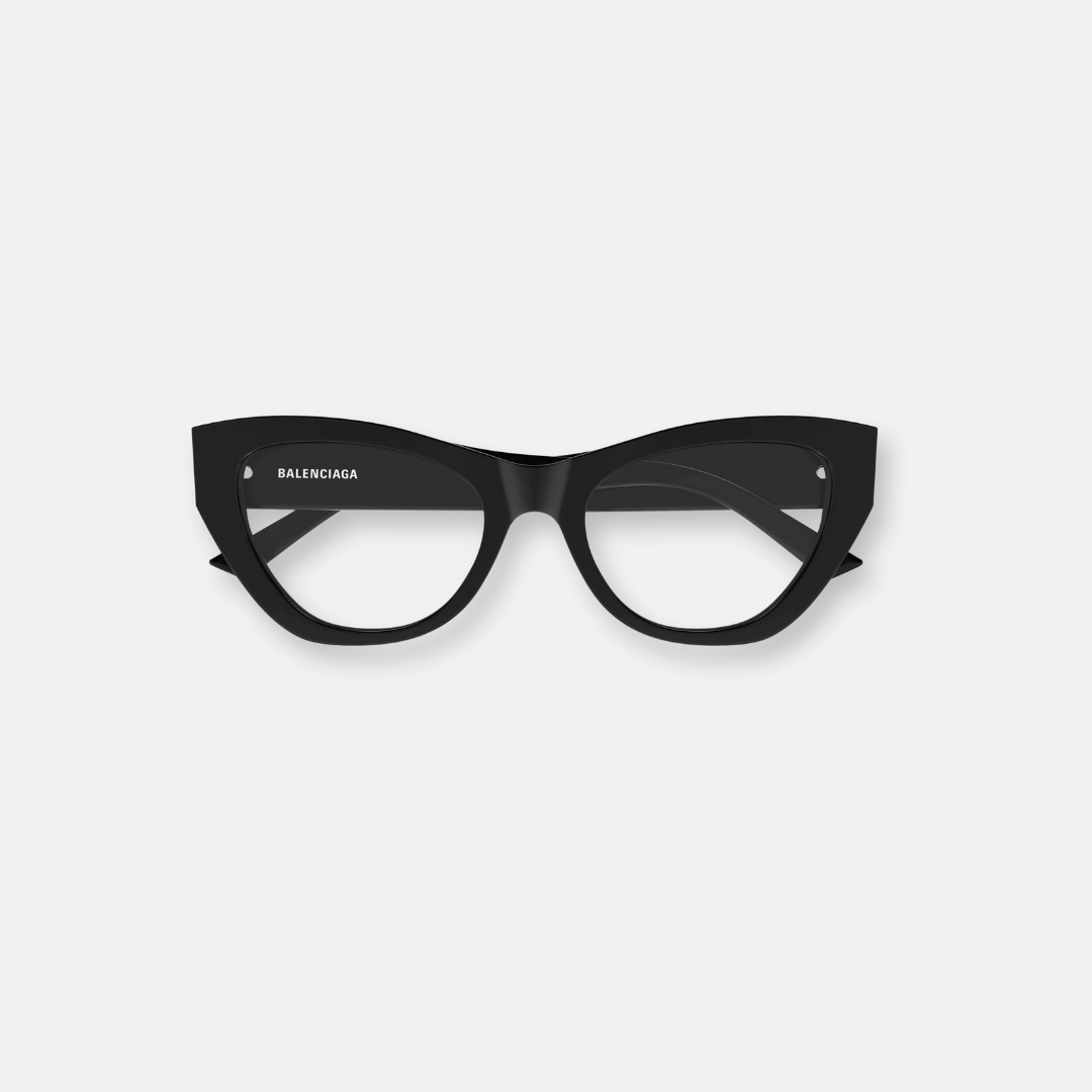 Balenciaga BB0449O 006 black eyeglasses with logo