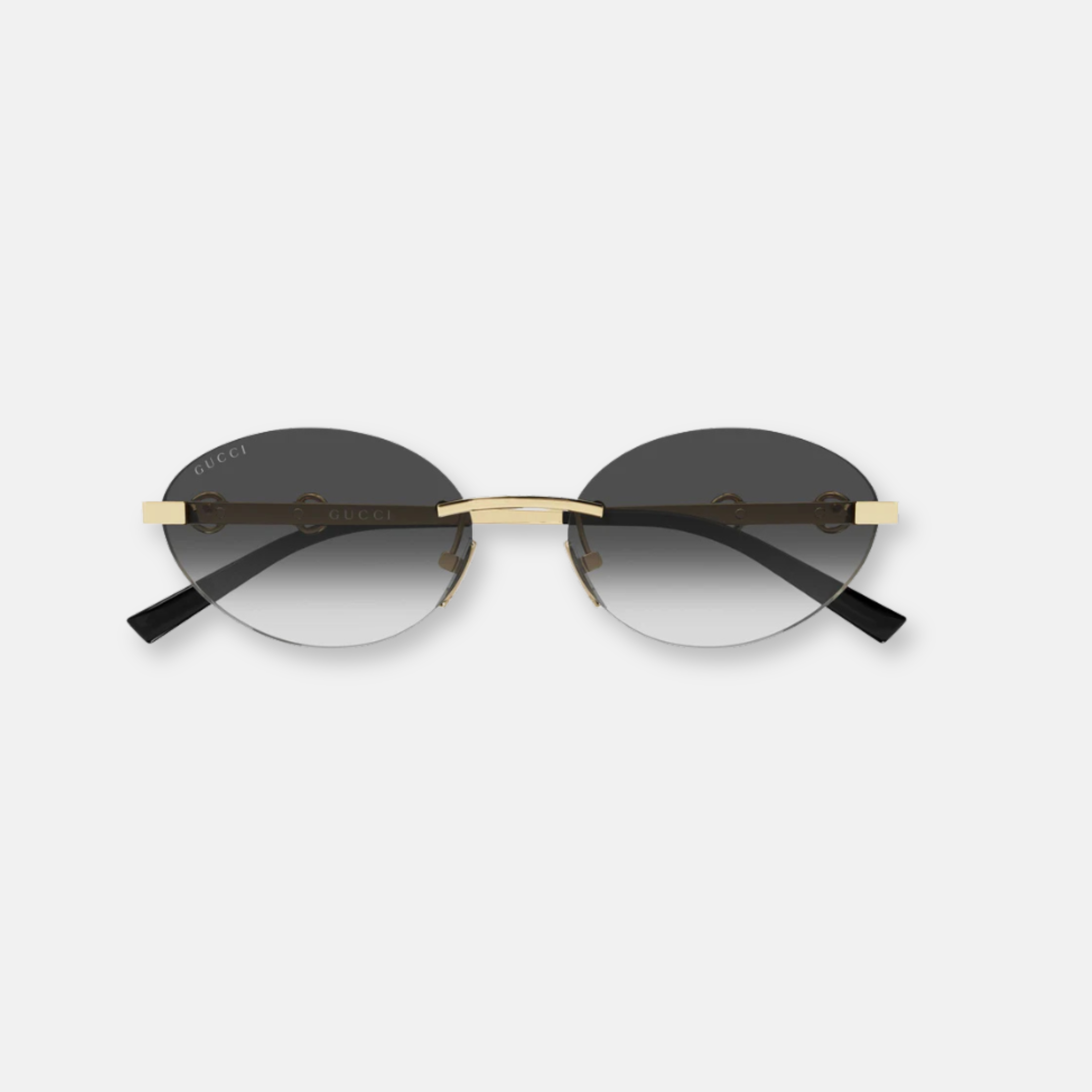 Gucci GG2051S 001 Gold with Grey Gradient Lenses | Women's Sunglasses