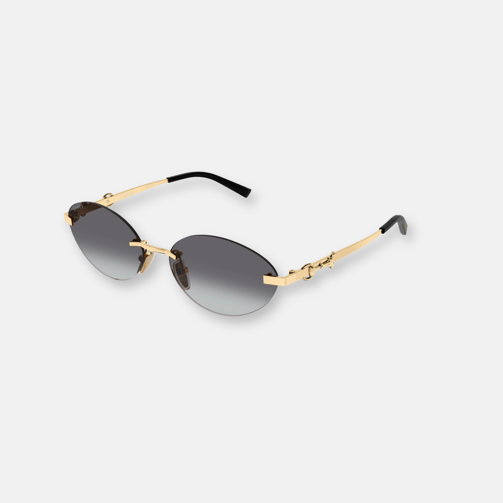 Gucci GG2051S 001 Oro con Lenti Grigio Sfumato | Occhiali da Sole Donna