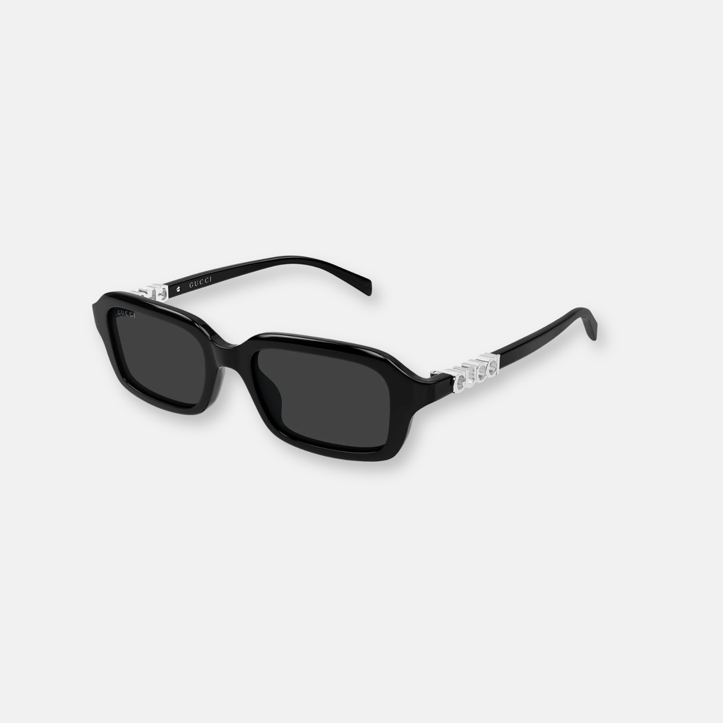 Gucci GG2152S 001 Nero Lucido | Occhiali da Sole Rettangolari Donna