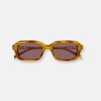 Gucci GG2152S 004 Avana Lucido | Occhiali da Sole Rettangolari Donna