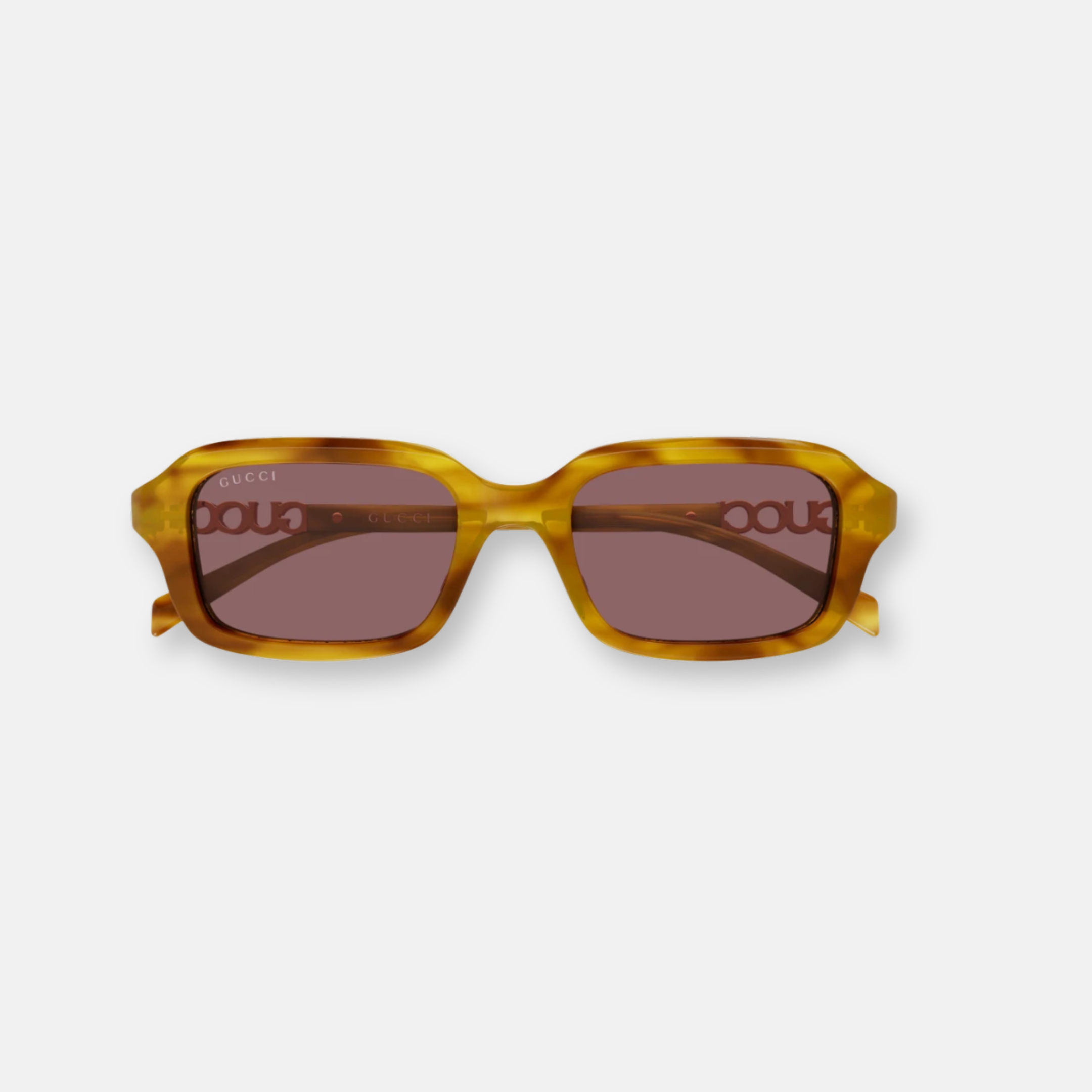 Gucci GG2152S 004 Shiny Havana | Women's Rectangular Sunglasses