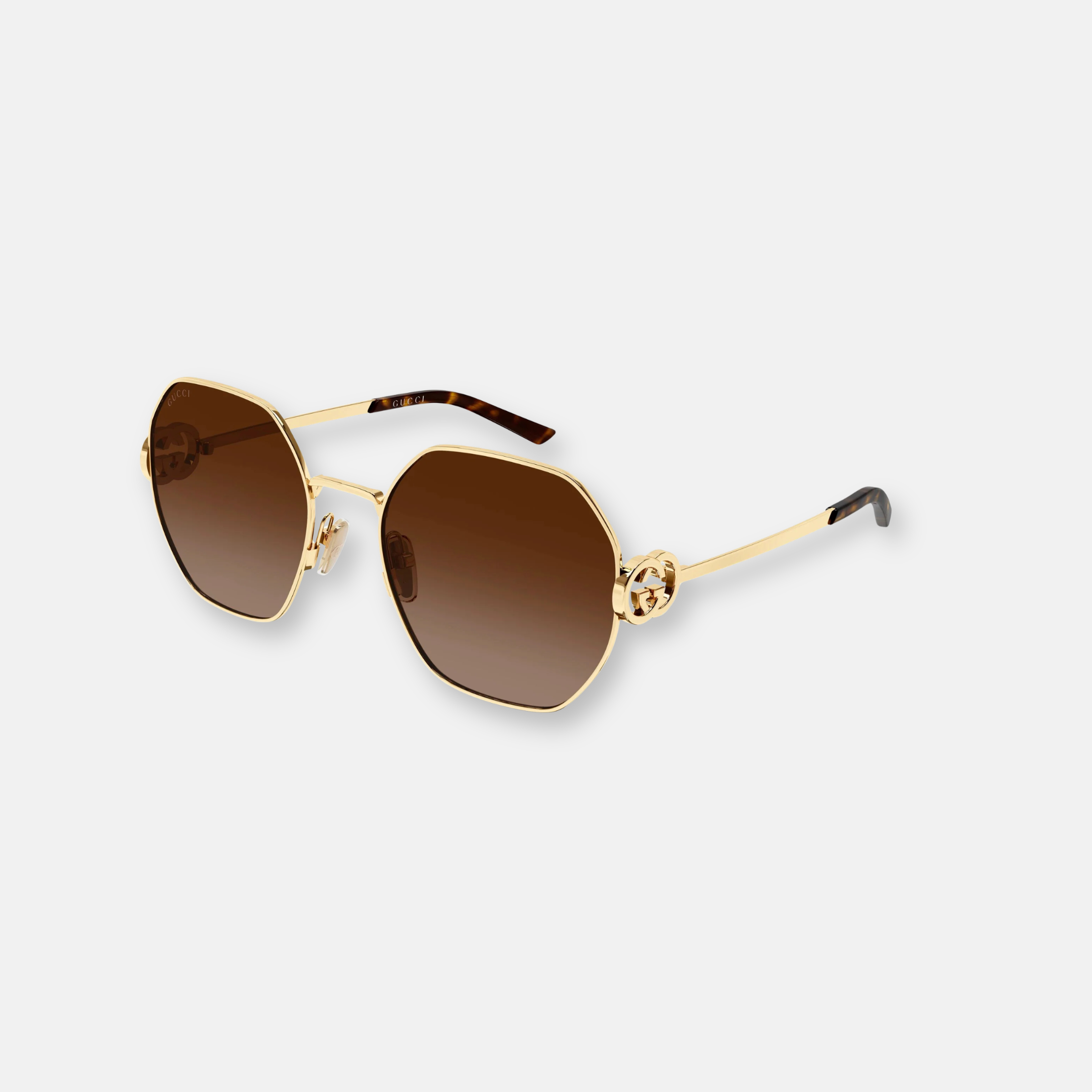Gucci GG2046S 003 Shiny Gold | Women's Geometric Sunglasses