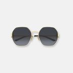 Gucci GG2046S 001 Oro Lucido | Occhiali da Sole Geometrici Donna