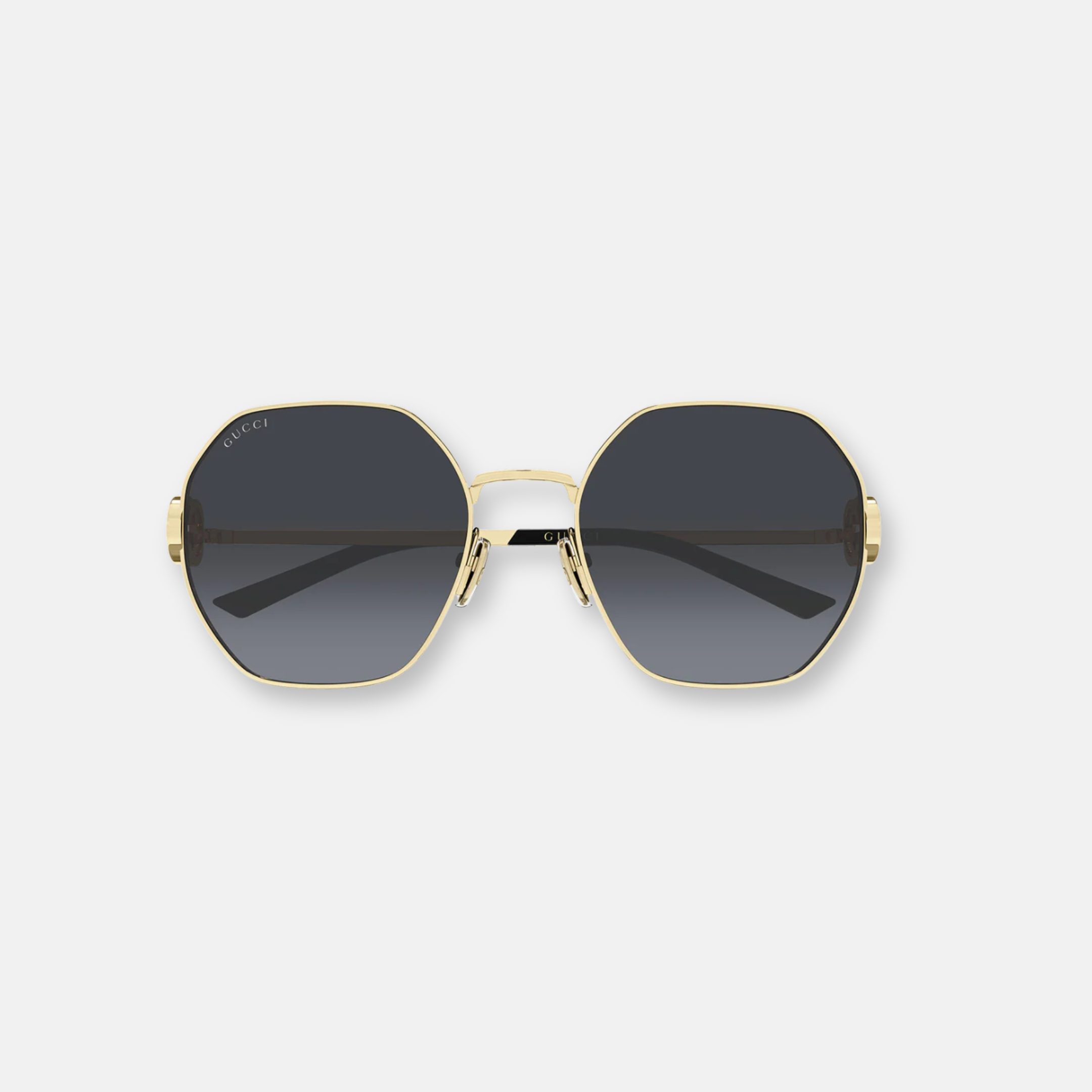 Gucci GG2046S 001 Shiny Gold | Women's Geometric Sunglasses