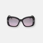 Tom Ford Sandra-02 Nero Lucido con Lenti Fumo Sfumato | Occhiali da Sole