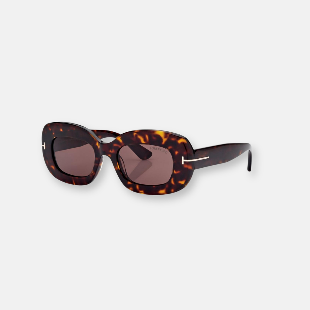 Tom Ford Islay Dark Havana | Occhiali da Sole in Acetato con Logo T