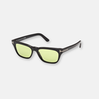 Tom Ford Penn Black lenti verdi | Occhiali da Sole in Acetato con Logo T