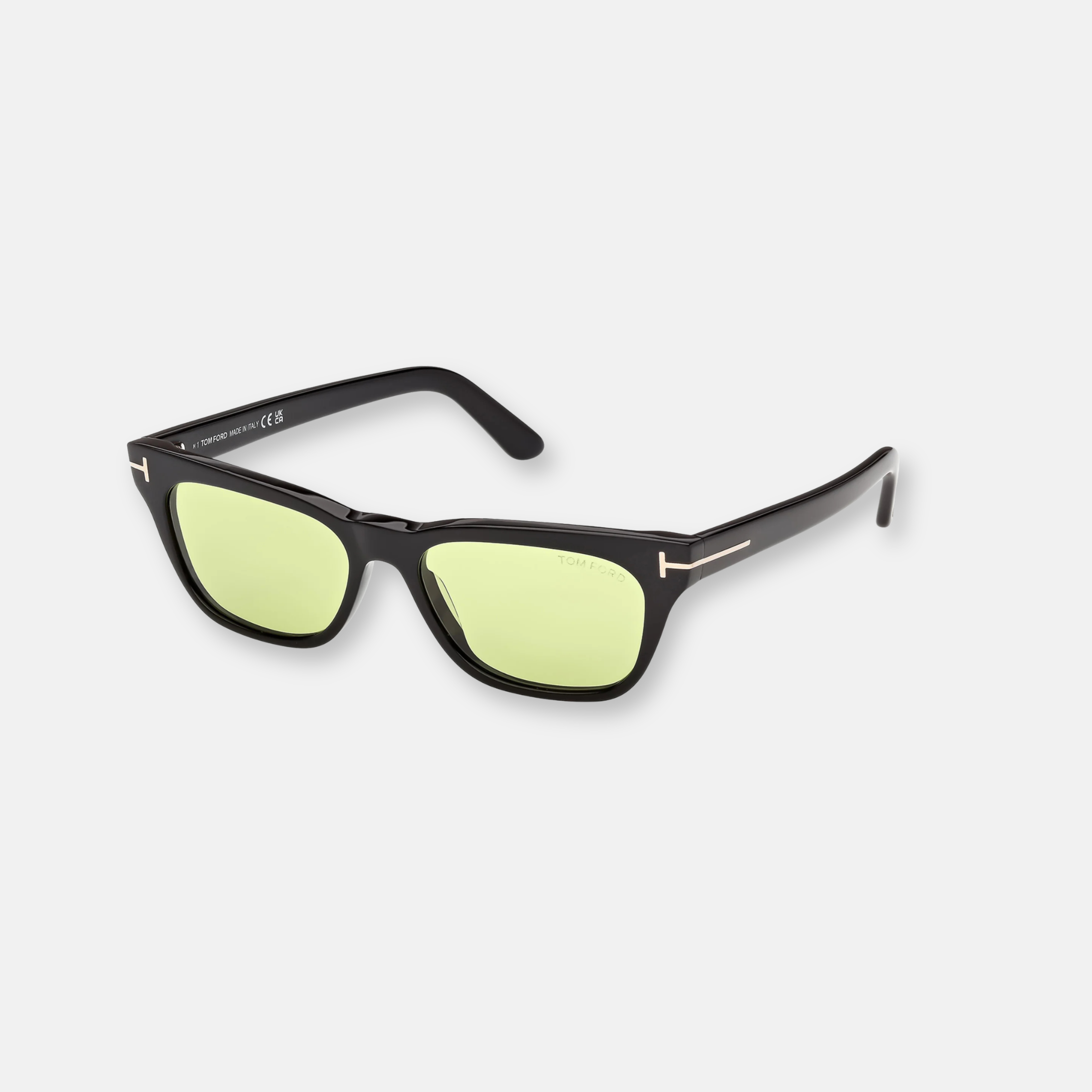 Tom Ford Penn Black Green Lenses | Acetate Sunglasses with T Logo
