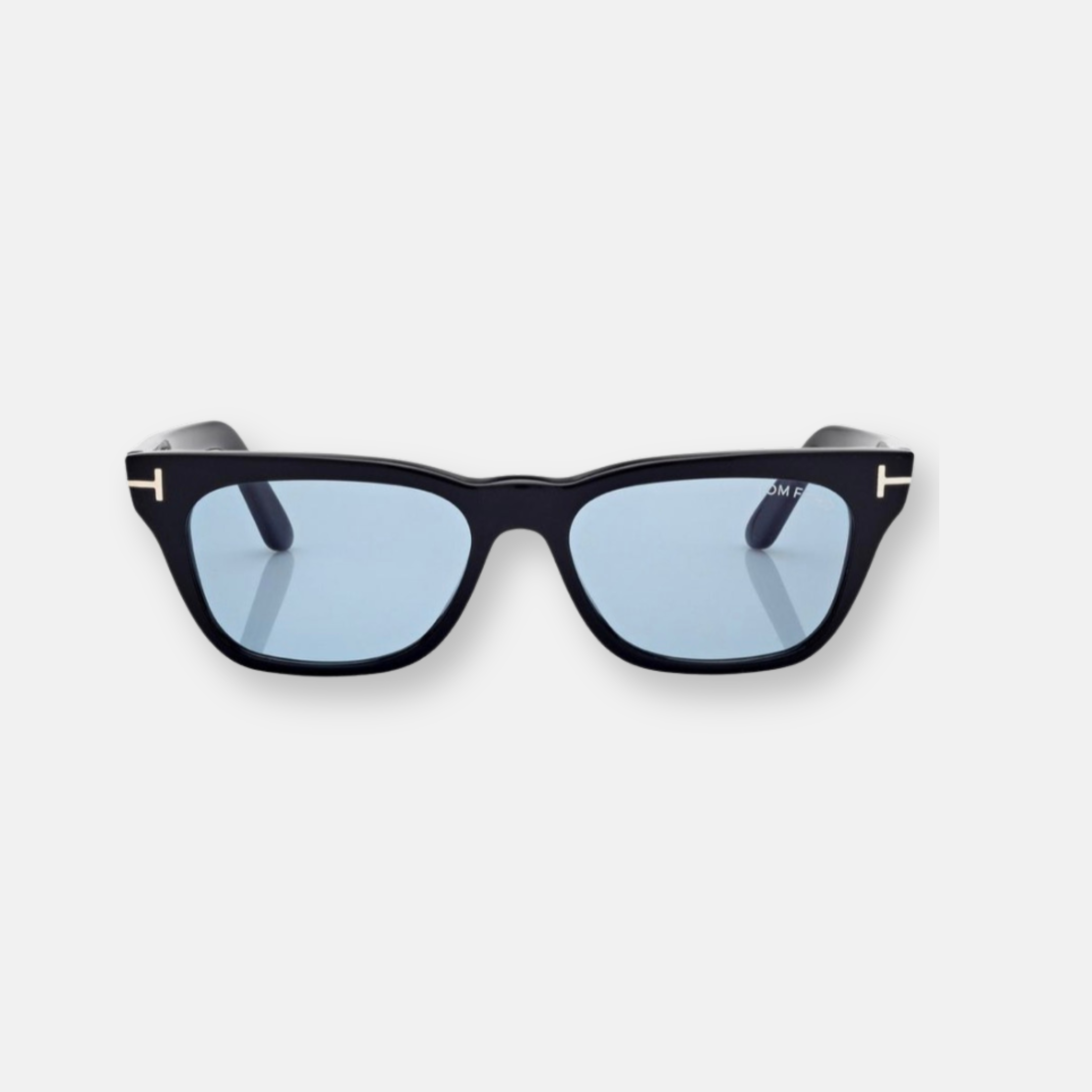 Tom Ford Penn Black Blue Lenses | Acetate Sunglasses with T Logo