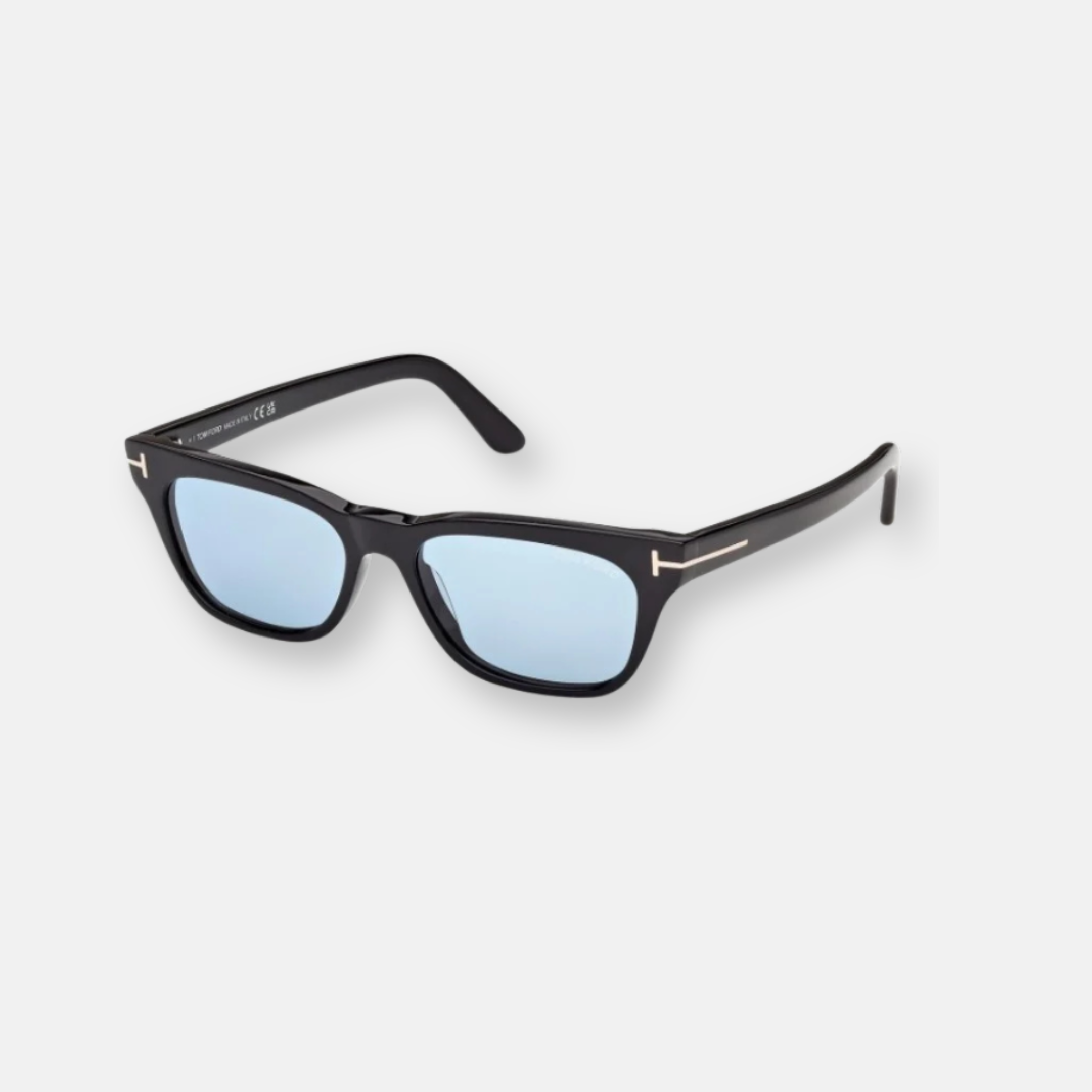 Tom Ford Penn Black Blue Lenses | Acetate Sunglasses with T Logo