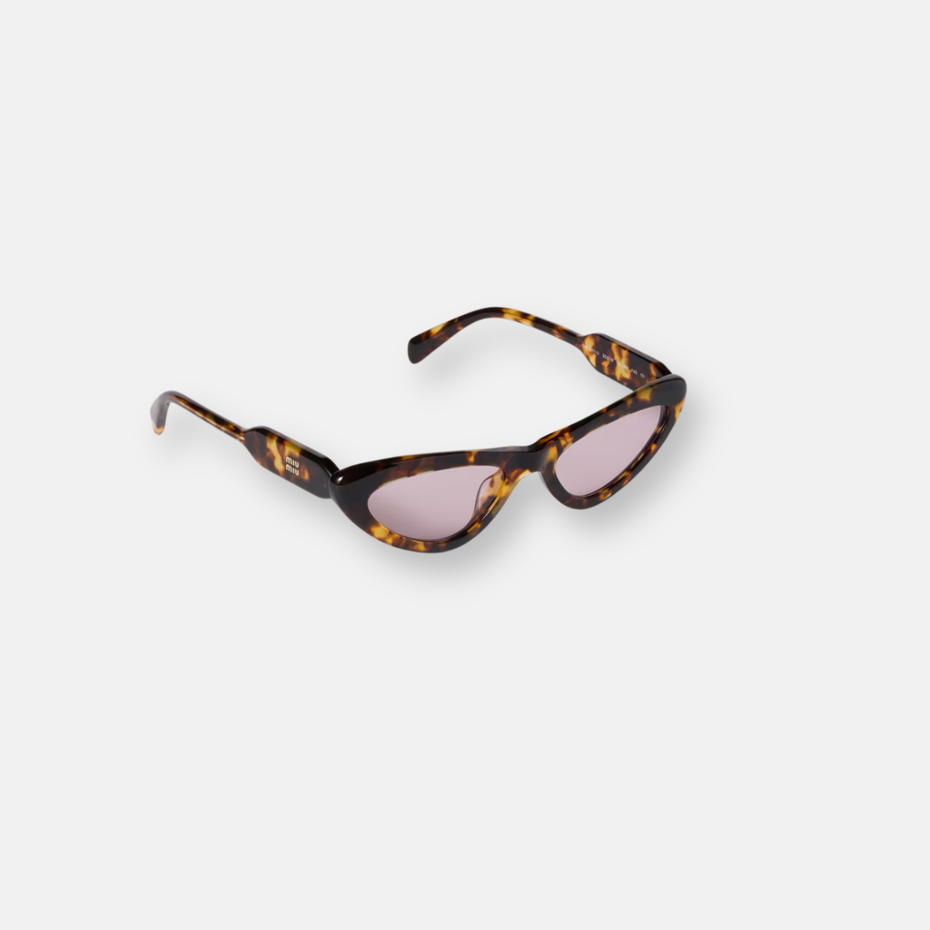 Miu Miu MU B11SU Tartaruga Miele | Occhiali da Sole Cat-Eye Donna