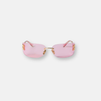 Miu Miu MU A51S Gold | Women's Oversized Metal Sunglasses