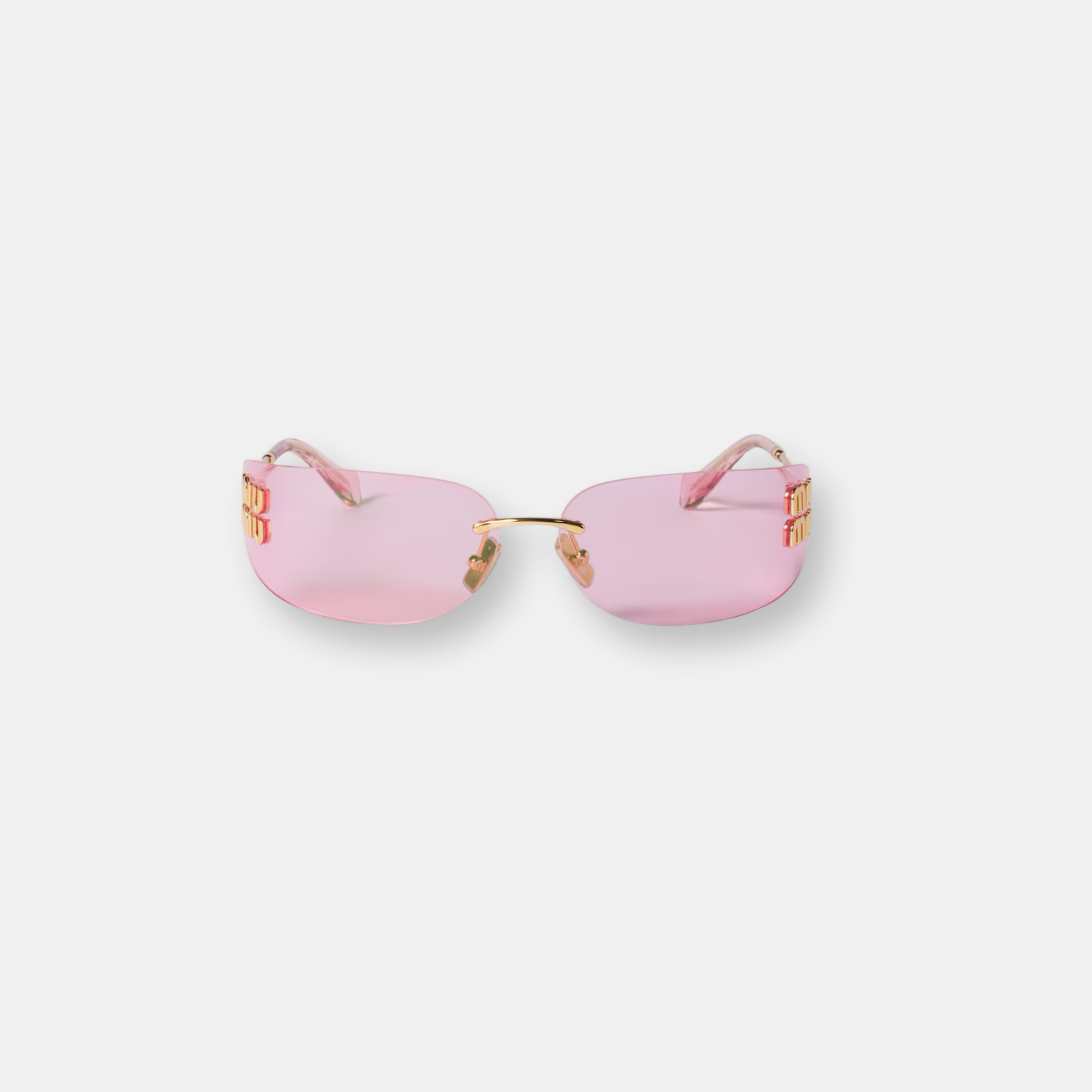 Miu Miu MU A51S Gold | Women's Oversized Metal Sunglasses