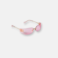 Miu Miu MU A51S Gold | Women's Oversized Metal Sunglasses