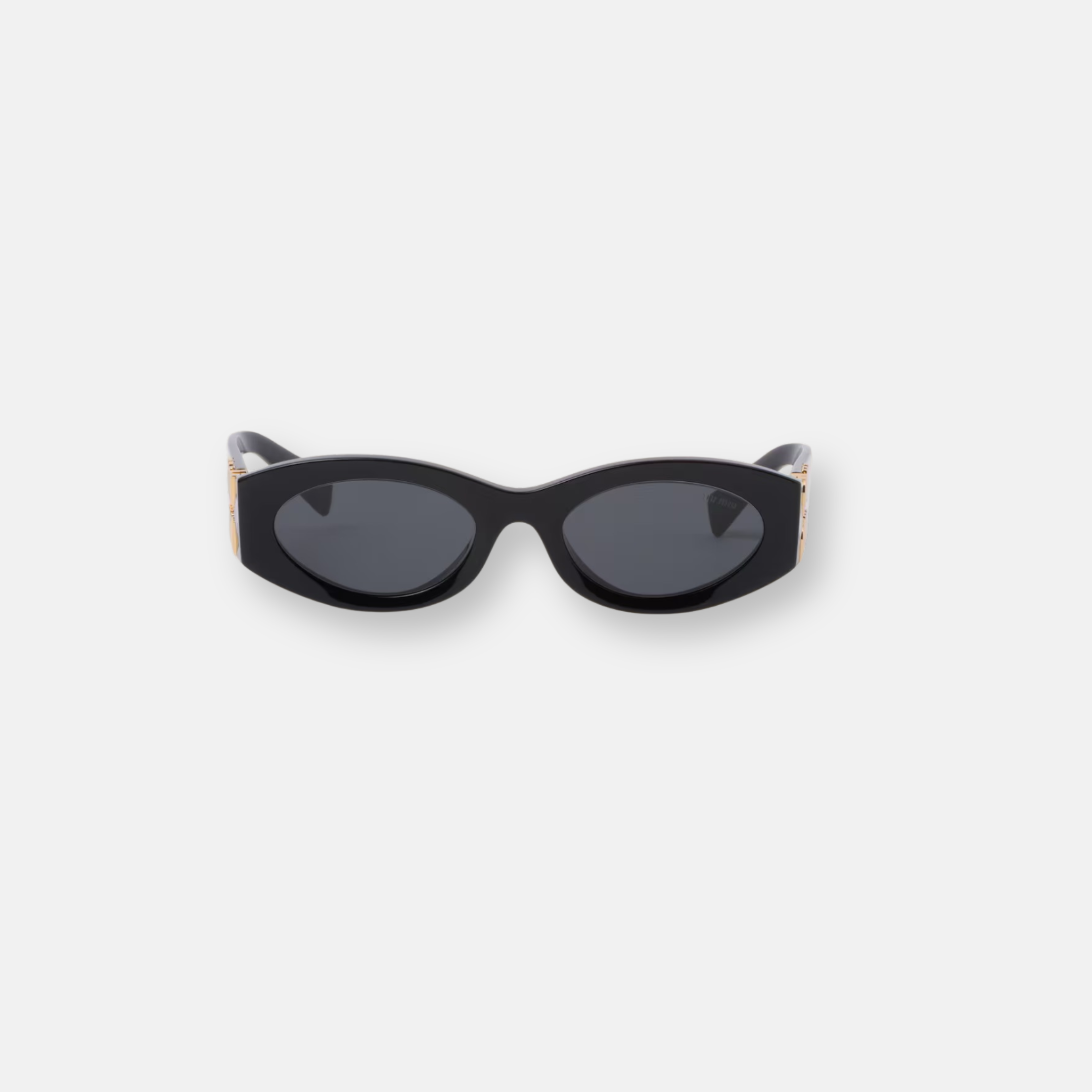 Miu Miu MU 11WS Glimpse Nero | Occhiali da Sole Ovali Donna