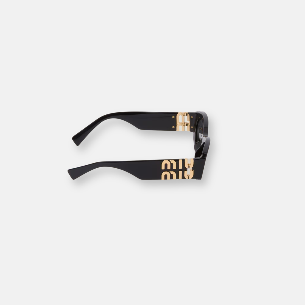 Miu Miu MU 11WS Glimpse Nero | Occhiali da Sole Ovali Donna