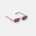 Miu Miu MU B52S Envie Ottone e Lenti Marsala | Occhiali da Sole Geometrici Donna
