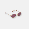 Miu Miu MU 52YS Oro | Occhiali da Sole Ovali in Metallo Donna