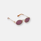 Miu Miu MU 52YS Oro | Occhiali da Sole Ovali in Metallo Donna
