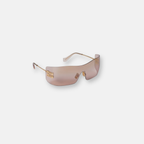 Miu Miu Aube MU B53S Oro | Occhiali da Sole Mascherina Rimless Donna