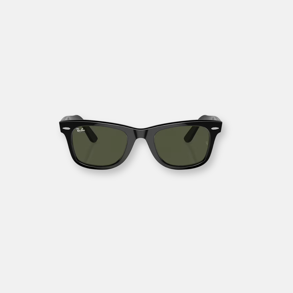 Ray-Ban Wayfarer RB2140 901 Nero | Lenti Verdi G-15