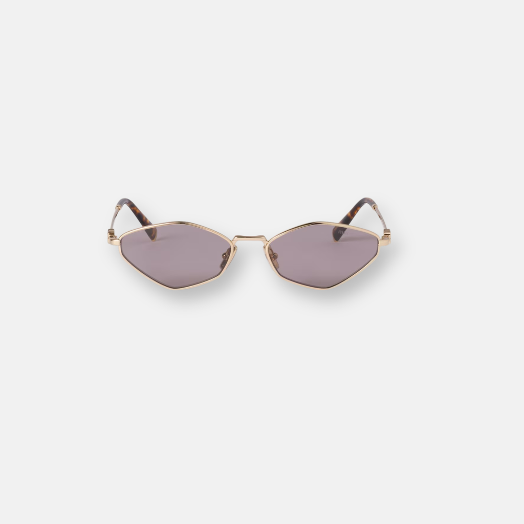 Miu Miu MU 56ZS Oro | Occhiali da Sole Glamour in Metallo